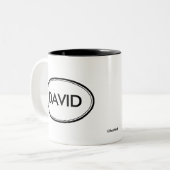 David Tweekleurige Koffiemok (Voorkant links)