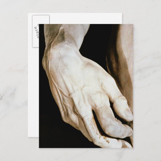 David van Michelangelo Buonarroti , 1501-04 Briefkaart (Voorkant / Achterkant)