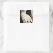 David van Michelangelo Buonarroti , 1501-04 Vierkante Sticker (Tas)