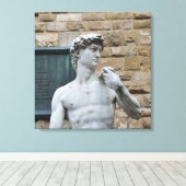 David van Michelangelo Canvas Afdruk (Insitu (Houten vloer))
