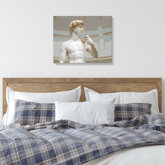 David van Michelangelo Canvas Afdruk (Insitu (Slaapkamer))