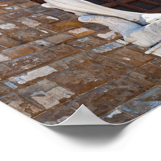 David van Michelangelo, Florence, Toscane, Italië Poster (Hoek)