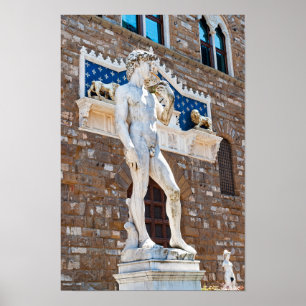 David van Michelangelo - Florence, Toscane, Italië Poster