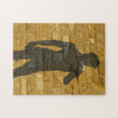 David van Michelangelo in Silhouette Puzzle Legpuzzel (Horizontaal)