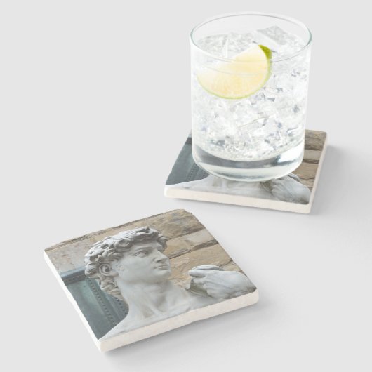 David van Michelangelo Stenen Onderzetter (Zijkant)