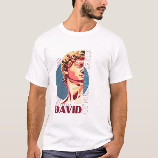 David van michelangelo T-shirt (Voorkant)