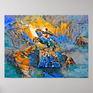 David van Sassoun Print, Waarde Poster Papier (Mat