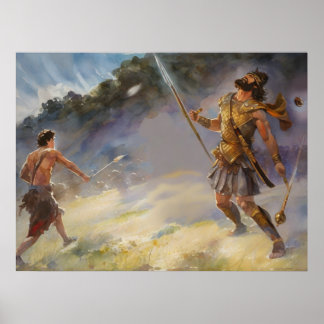 David vecht tegen Goliath Poster
