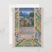 David verdedigt de schapen van zijn vader tegen ee briefkaart (Voorkant / Achterkant)