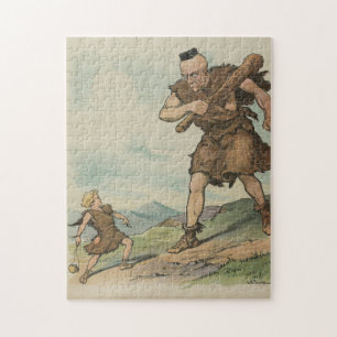 David Versus Goliath Illustration (1905) Legpuzzel