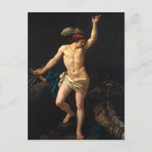 David Victorious, 1780 Briefkaart (Voorkant)