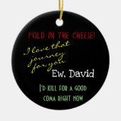 David viel in de kauwcultuur keramisch ornament (Voorkant)