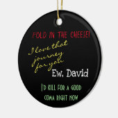 David viel in de kauwcultuur keramisch ornament (Links)