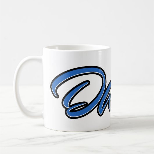 David Vorname Name blue Tasse Kaffeetasse Koffiemok (Links)