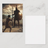 David vs Goliath: Kaart (leeg van binnen) Notitiekaartje (Voorkant / Achterkant)