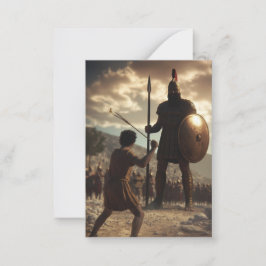 David vs Goliath: Kaart (leeg van binnen) Notitiekaartje