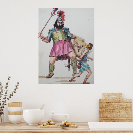 David vs Goliath Poster (Keuken)