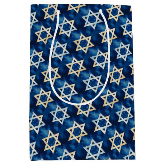 David Waterverf Chanoeka Medium Cadeauzakje (Voorkant)