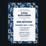 David Waterverf Custom Bar Bat Mitzvah Kaart<br><div class="desc">Perfecte kaart om een bat mitswa, bar mitswa of andere Joodse viering aan te kondigen! Sterrenpatroon voor u aan de voor- en achterkant! VOLLEDIG ! Klik hierboven op "Personaliseren" om de tekst te bewerken. Klik op "bewerken met het ontwerpgereedschap" om de lettertypen, kleuren en plaatsingen aan te passen en om...</div>