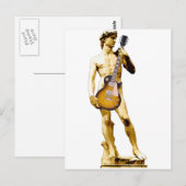 David with Guitar Briefkaart (Voorkant / Achterkant)