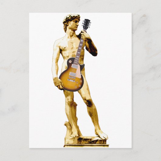 David with Guitar Briefkaart (Voorkant)