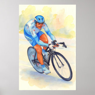 Davide REBELLIN 2005 Watercolor Poster