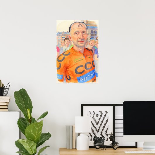 Davide Rebellin Flèche Brabançonne in Leuven 2015 Poster (Thuiskantoor)