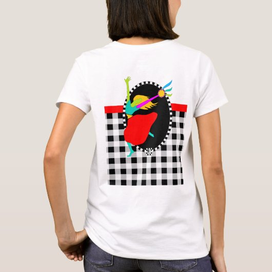 Davidic Dancer Buffalo Plaid T-shirt (Achterkant)