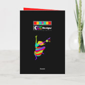 Davidic Dancer wenskaart Kaart (Achterkant)