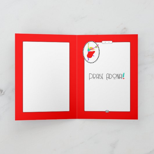 Davidic Dancer wenskaart Kaart (Binnen)