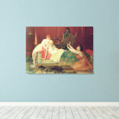 David's belofte aan Bathsheba Canvas Afdruk (Insitu (Houten vloer))