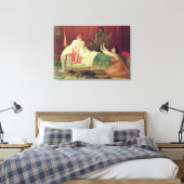 David's belofte aan Bathsheba Canvas Afdruk (Insitu (Slaapkamer))