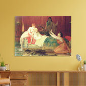 David's belofte aan Bathsheba Canvas Afdruk (Insitu (Woonkamer))