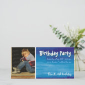 David's Birthday Party | Fotouitnodiging (Staand voorkant)