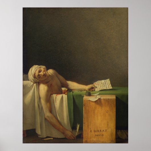 David's De dood van Marat Poster (Voorkant)