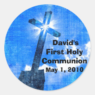 David's eerste heilige communie Stickers