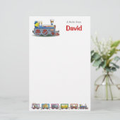 David's geheime reisverhalen briefpapier (Staand voorkant)