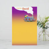 David's geheime reisverhalen briefpapier (Staand voorkant)