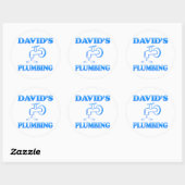 David's Loodgieterij Ronde Sticker (Vel)