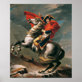 David's Napoleon die de Alpen kruist Poster