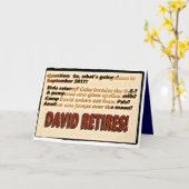 David's Pensioenkaart (semigloss-afwerking) Kaart (Gele Bloem)
