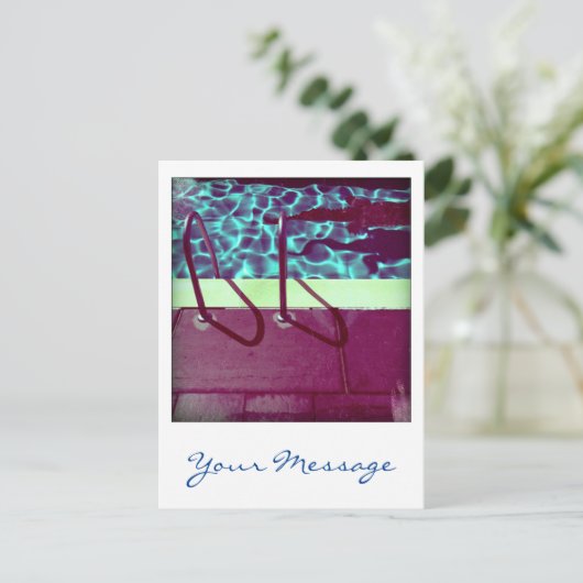 David's Pool 06162 Custom 3d Computer Art briefkaa Briefkaart (Staand voorkant)