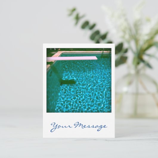 David's Pool 09iso Aangepast 3d Computer Art brief Briefkaart (Staand voorkant)