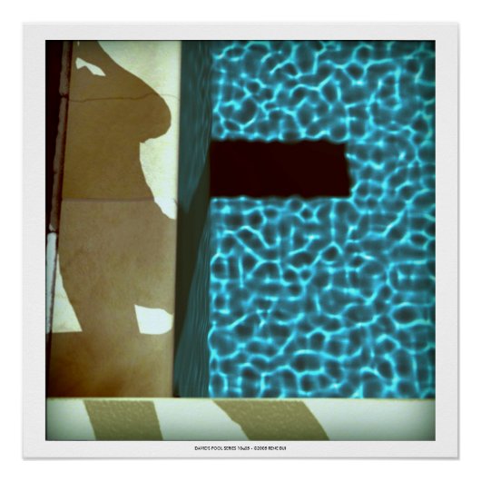 DAVID'S POOL REEKS 10e05- 3D Computer ART Poster (Voorkant)