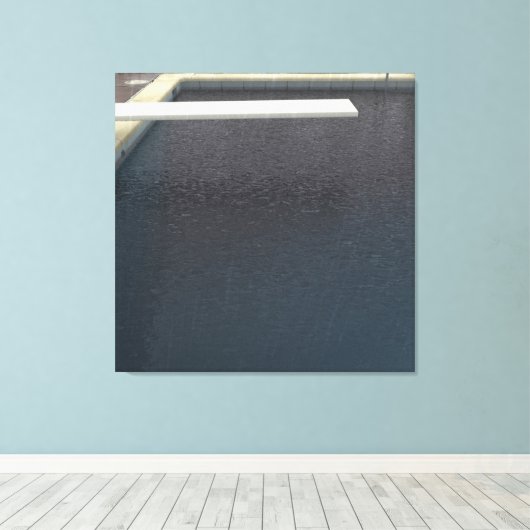 DAVID'S POOL REEKS p09e05 Canvas Afdruk (Insitu (Houten vloer))