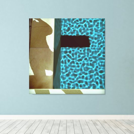 DAVID'S POOL SERIE 10e05 Canvas Afdruk (Insitu (Houten vloer))