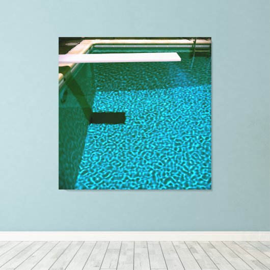 DAVID'S POOL SERIES 09_16 Canvas Afdruk (Insitu (Houten vloer))