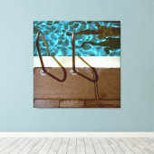 DAVID'S POOL SERIES p06 Canvas (Insitu (Houten vloer))