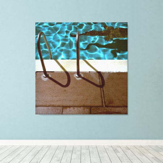 DAVID'S POOL SERIES p06 Canvas Afdruk (Insitu (Houten vloer))