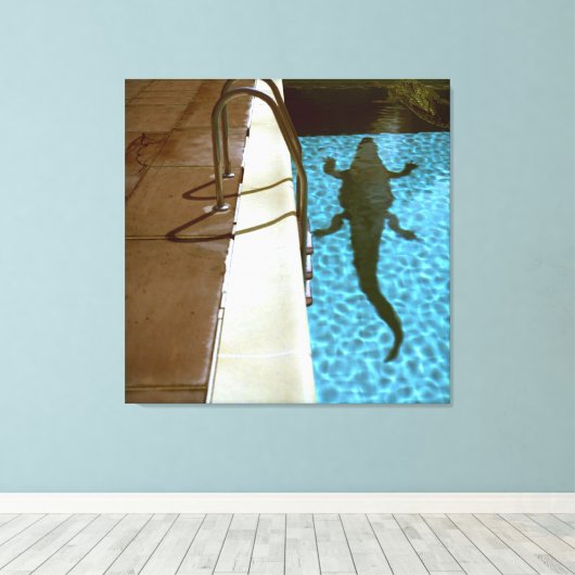 DAVID'S POOL SERIES p08b Canvas Afdruk (Insitu (Houten vloer))